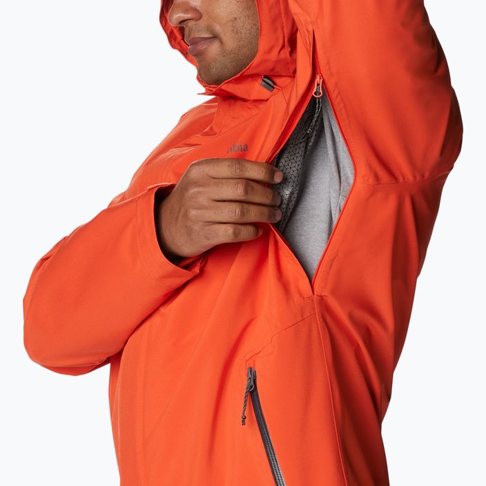 Columbia men's Earth Explorer Shell 813 rain jacket orange 1988612 15
