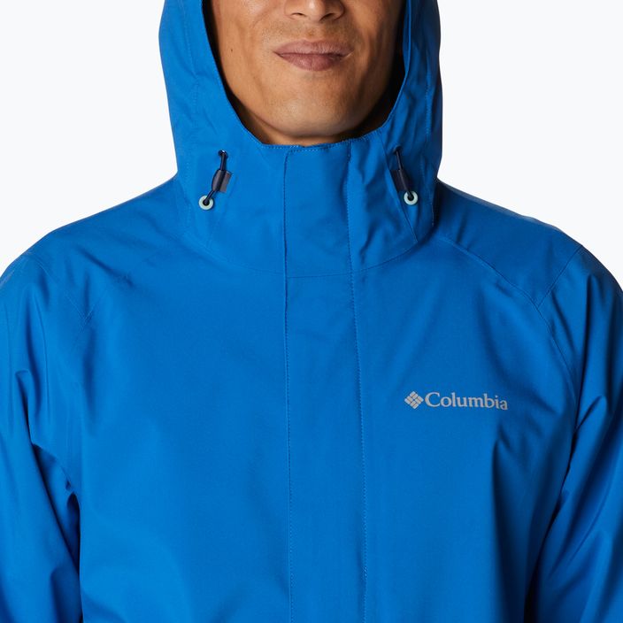 Columbia men's Earth Explorer Shell 432 rain jacket blue 1988612 6