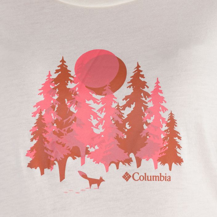 Women's trekking shirt Columbia Daisy Days Graphic beige 1934592 4