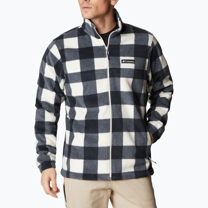 Columbia men's Steens Mountain Printed fleece sweatshirt brown 1478231