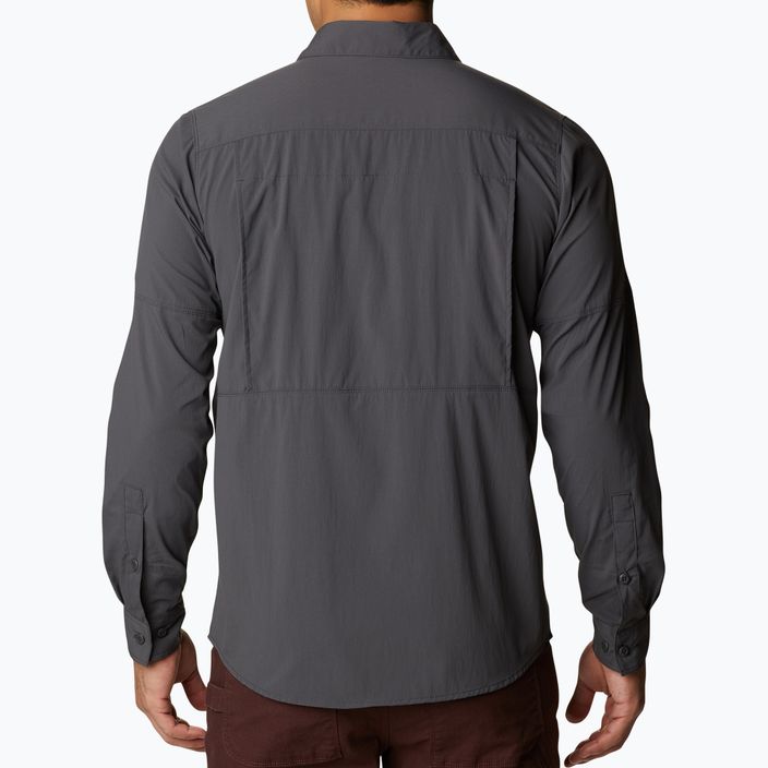 Columbia Newton Ridge II LS dark grey men's shirt 2012971 2