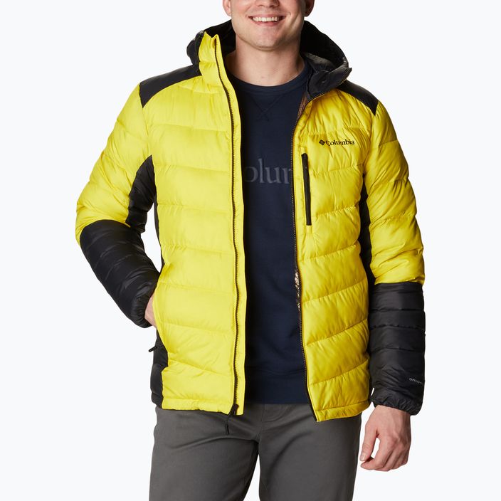 Columbia Labyrinth Loop Hooded men's down jacket yellow 1957343 5