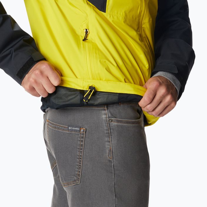 Columbia Inner Limits II men's rain jacket yellow 1893991 5
