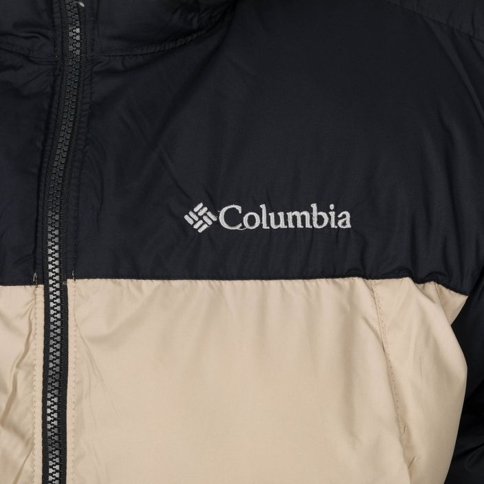 Columbia Pike Lake Hooded men's down jacket beige and black 1738032 17