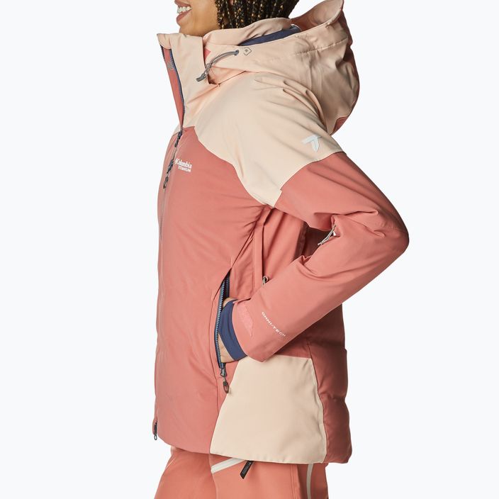 Columbia Powderkeg III Down women's ski jacket orange 2021071 2