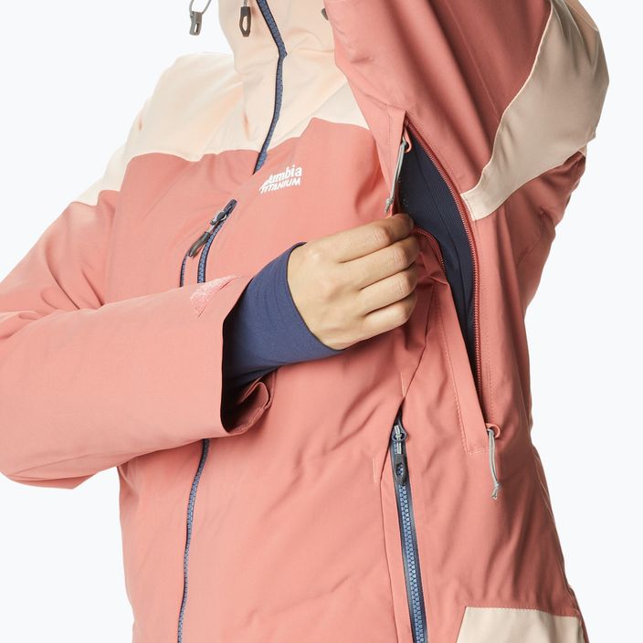 Columbia Powderkeg III Down women's ski jacket orange 2021071 5