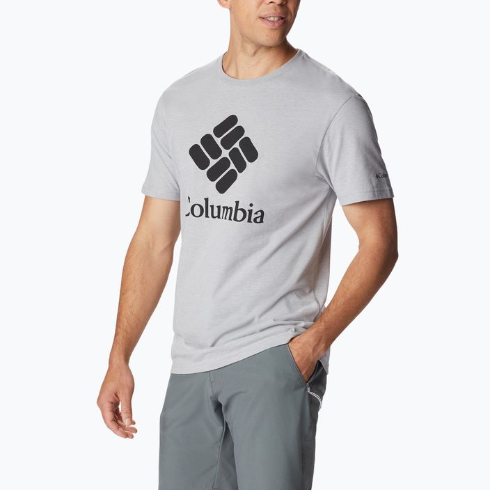 Columbia CSC Basic Logo grey men's trekking shirt 1680053 2