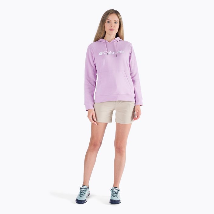 Women's trekking sweatshirt Columbia Logo purple 1895751 7