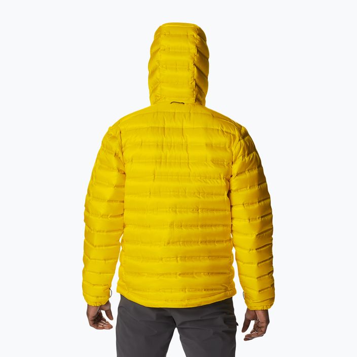 Men's Columbia Pebble Peak Down Hooded Jacket Yellow 2008315 2