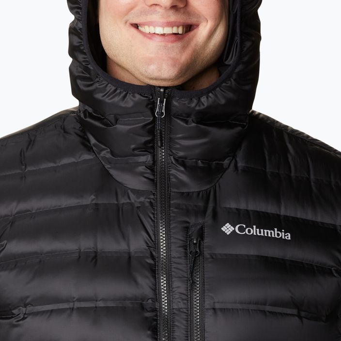 Men's Columbia Pebble Peak Down Hooded Jacket Black 2008315 12
