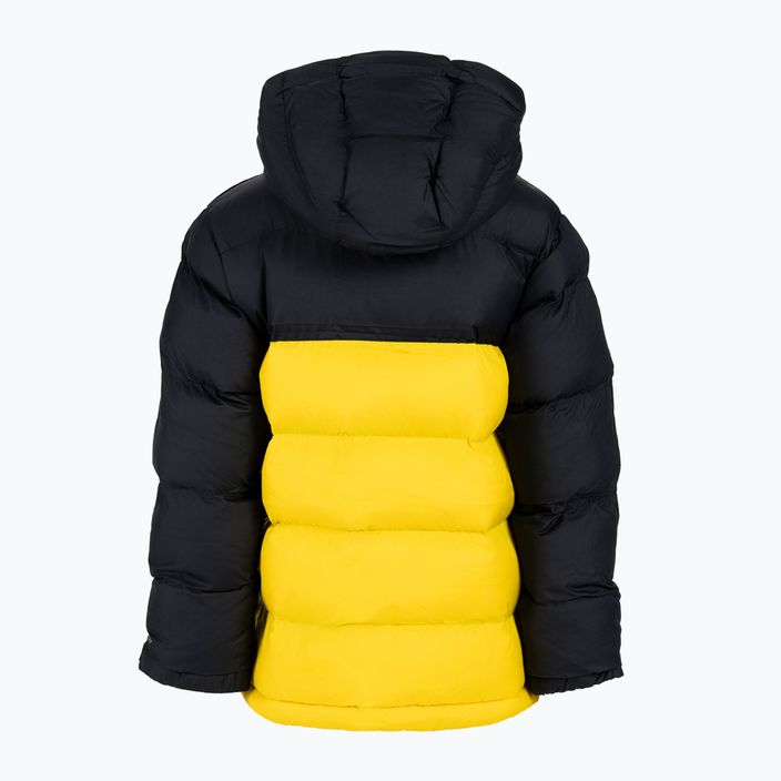 Columbia children's down jacket Pike Lake Hooded black and yellow 1799491 2