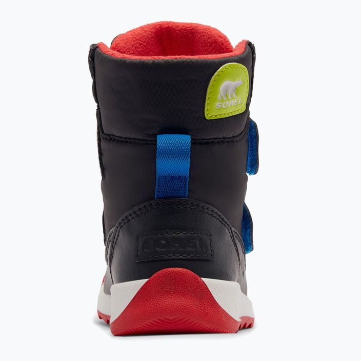 Sorel Whitney II Strap Wp jet/poppy red children's trekking boots 9