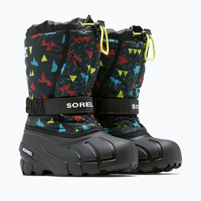 Children's trekking boots Sorel Flurry Print Boys black/black 7