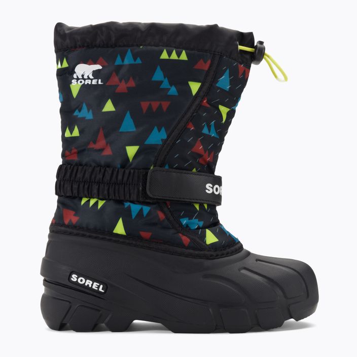 Children's trekking boots Sorel Flurry Print Boys black/black 2
