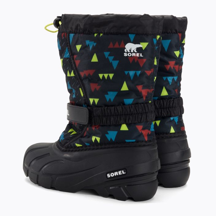 Children's trekking boots Sorel Flurry Print Boys black/black 3