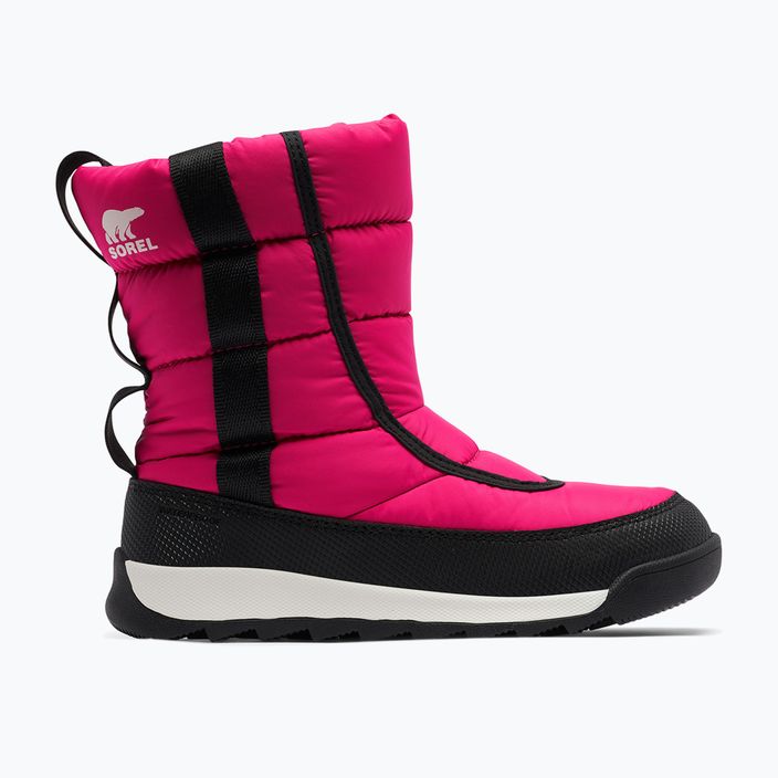 Sorel Outh Whitney II Puffy Mid junior snow boots cactus pink/black 7