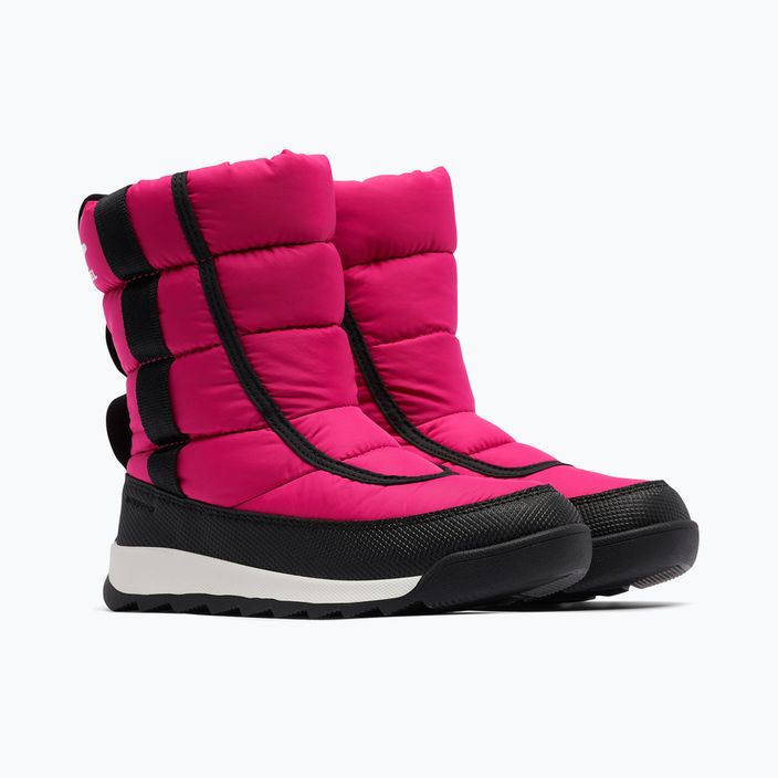 Sorel Outh Whitney II Puffy Mid junior snow boots cactus pink/black 9
