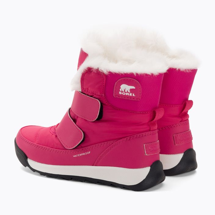 Children's trekking boots Sorel Whitney II Strap Wp cactus pink/black 3