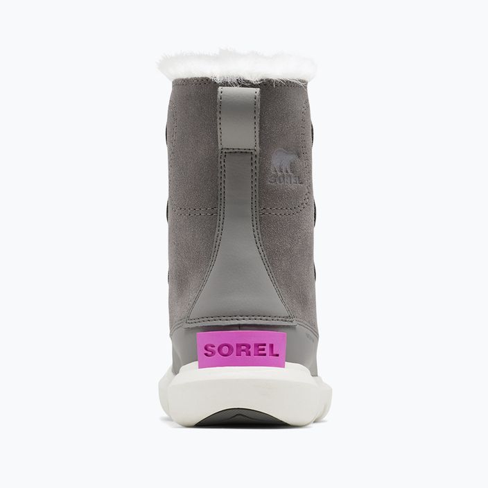 Sorel Sorel Explorer Lace quarry/bright lavender junior snow boots 10