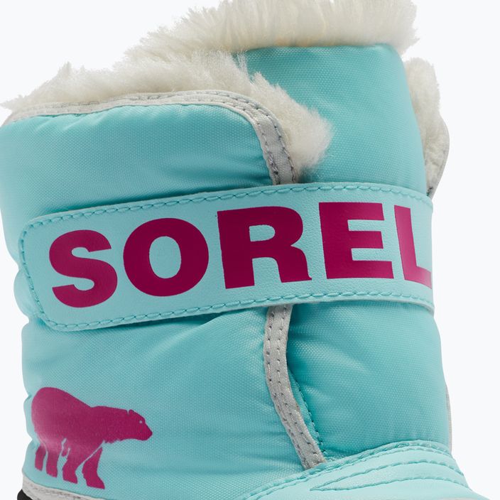 Sorel Snow Commander children's snow boots ocean surf/cactus pink 12
