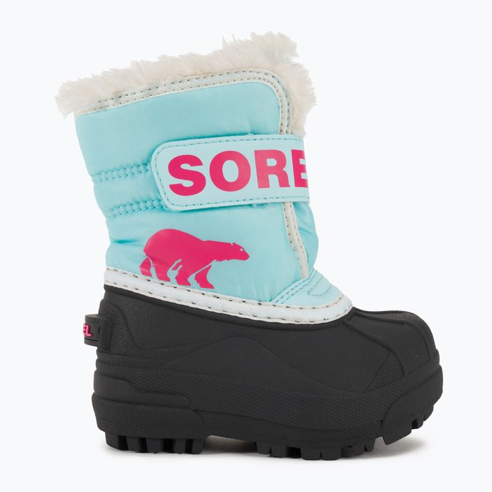 Sorel Snow Commander ocean surf/cactus pink children's snow boots 2