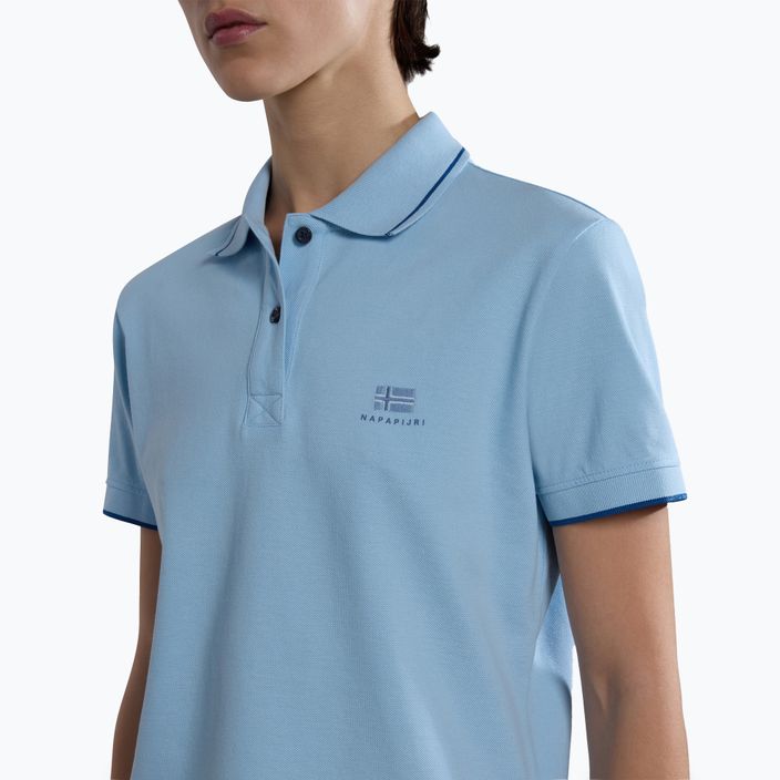 Women's polo shirt Napapijri E-Nina blue clear 4