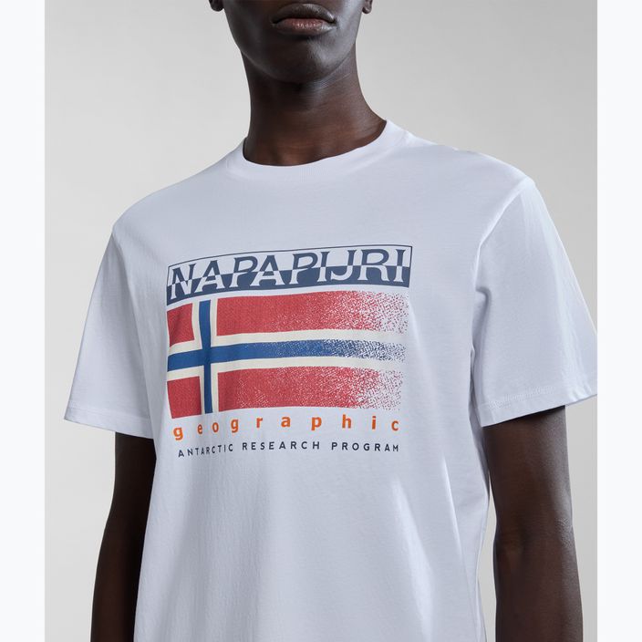 Men's Napapijri S-Kreis brightwhite T-shirt 4