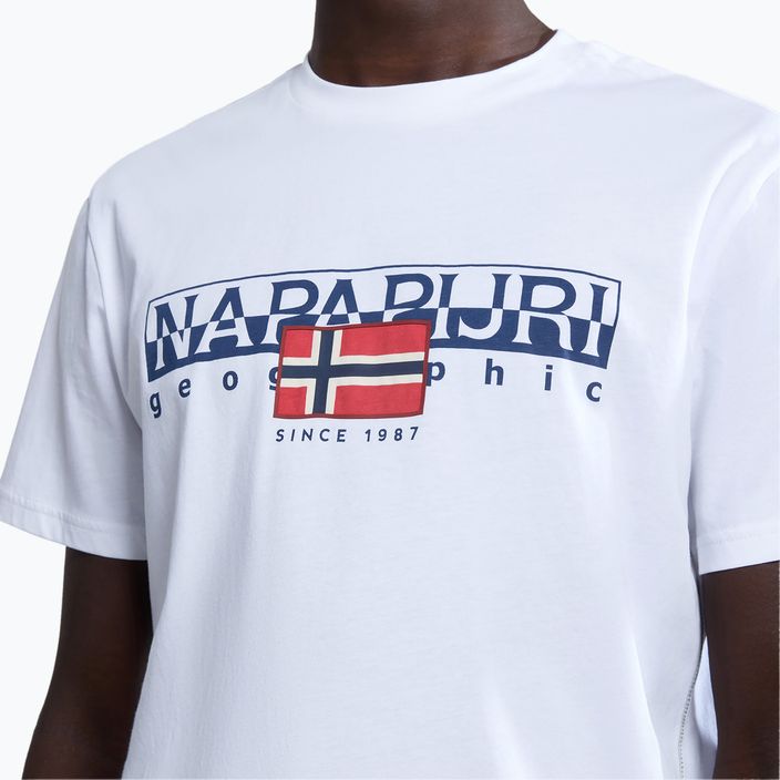 Men's Napapijri S-Aylmer brightwhite t-shirt 4