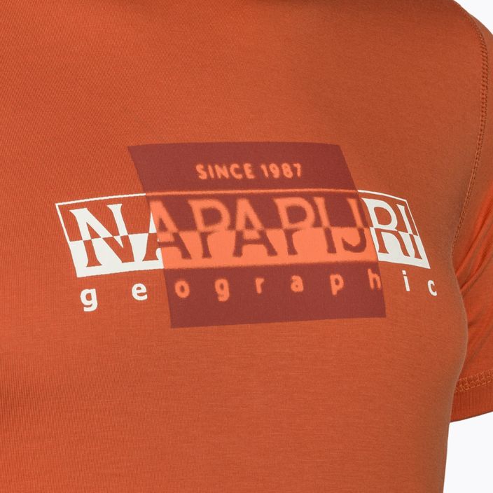 Men's Napapijri S-Smallwood orange burnt shirt 3