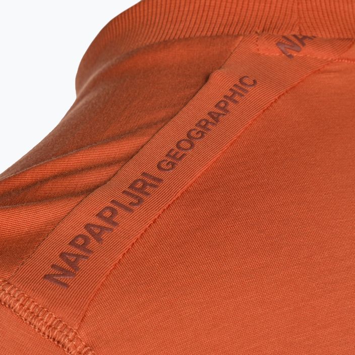 Men's Napapijri S-Smallwood orange burnt shirt 4