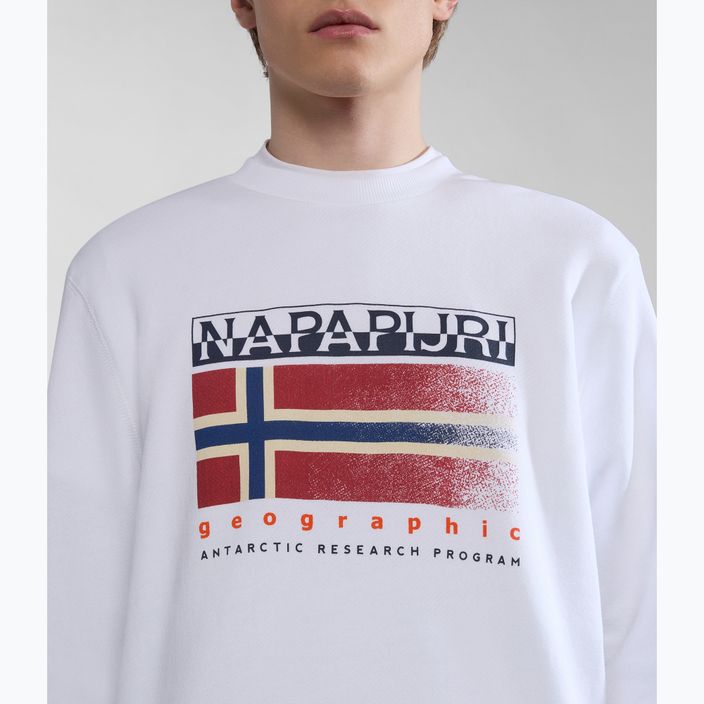 Men's Napapijri B-Kreis C brightwhite sweatshirt 4