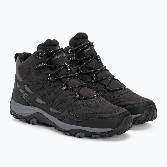 Men's hiking boots Merrell West Rim Sport Mid GTX black 4