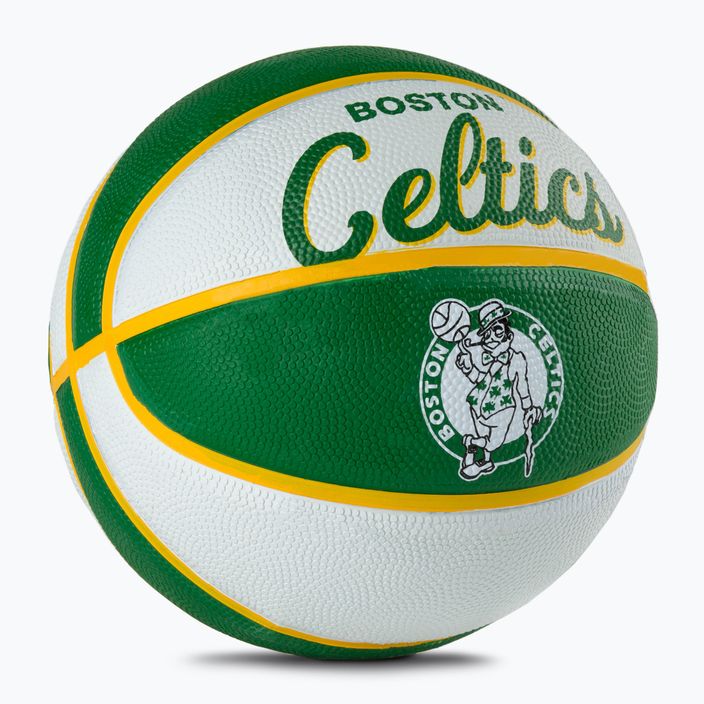 Wilson NBA Team Retro Mini Boston Celtics basketball WTB3200XBBOS size 3 2