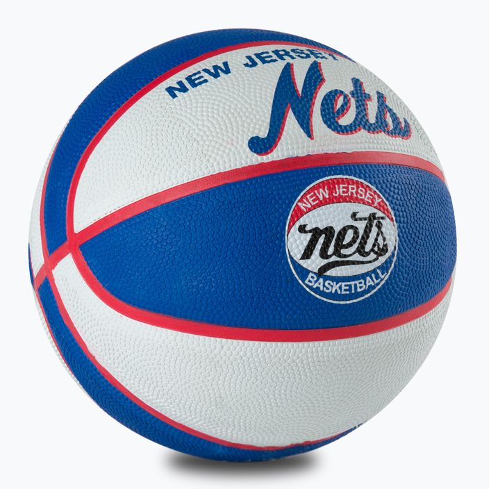 Wilson NBA Team Retro Mini Brooklyn Nets basketball WTB3200XBBRO size 3 2