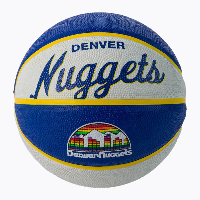 Wilson NBA Team Retro Mini Denver Nuggets basketball WTB3200XBDEN size 3