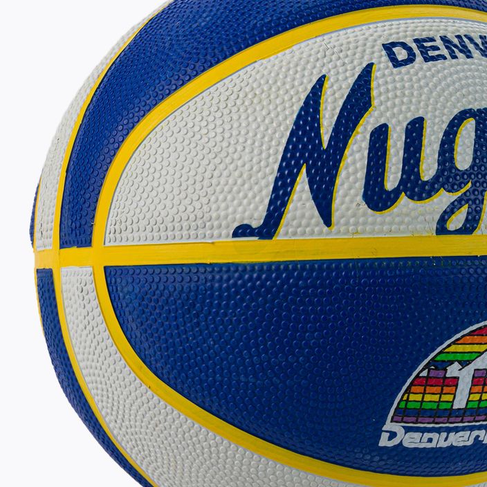 Wilson NBA Team Retro Mini Denver Nuggets basketball WTB3200XBDEN size 3 3