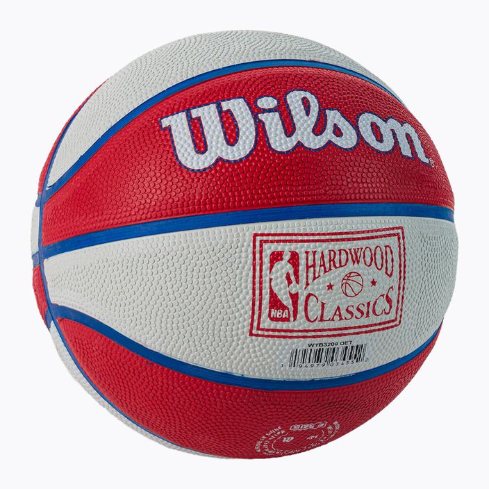 Wilson NBA Team Retro Mini Detroit Pistons basketball WTB3200XBDET size 3 2