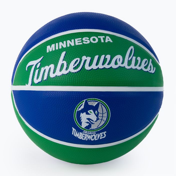 Wilson NBA Team Retro Mini Minnesota Timberwolves basketball WTB3200XBMIN size 3