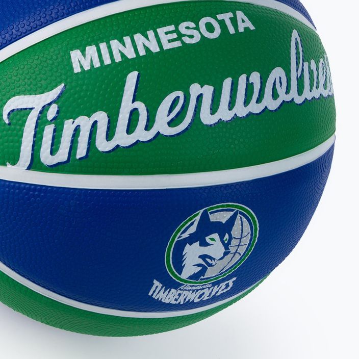 Wilson NBA Team Retro Mini Minnesota Timberwolves basketball WTB3200XBMIN size 3 3