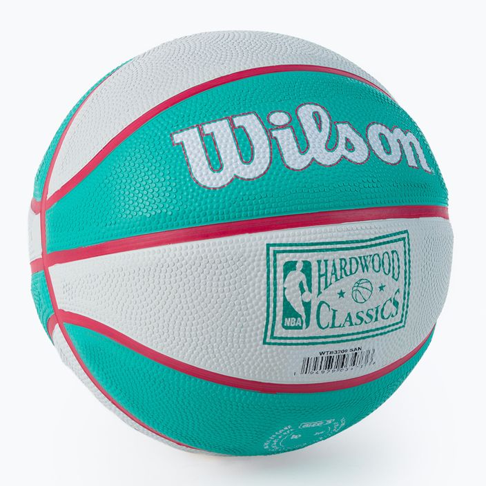 Wilson NBA Team Retro Mini San Antonio Spurs basketball WTB3200XBSAN size 3 2
