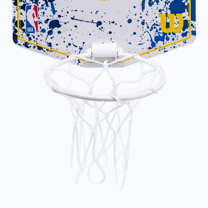 Wilson NBA Golden State Warriors Mini Hoop basketball backboard blue WTBA1302GOL 2