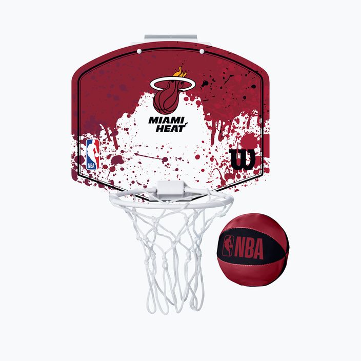 Wilson NBA Miami Heat Mini Hoop basketball backboard red WTBA1302MIA 4