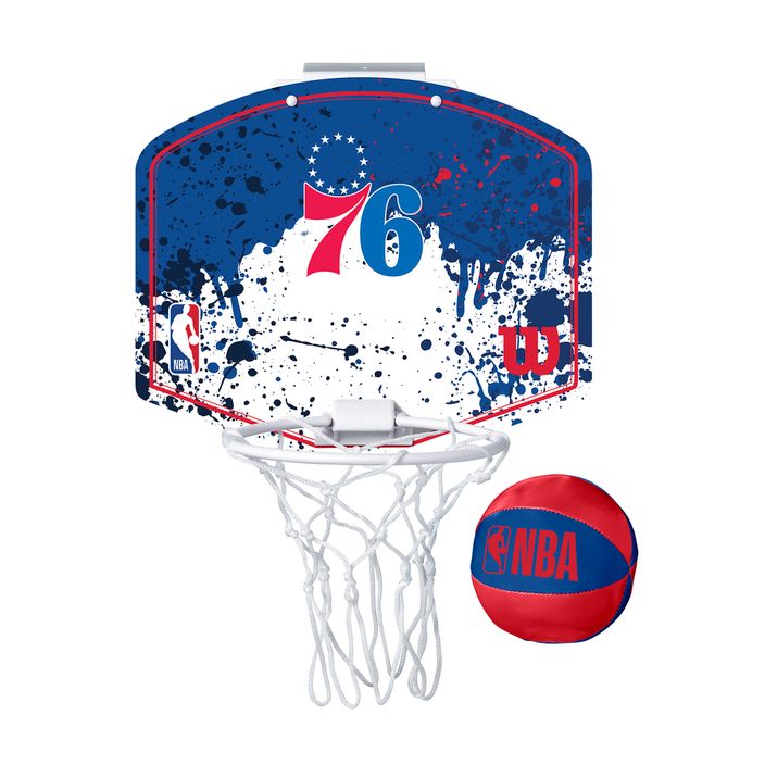 Wilson NBA Team Mini Hoop Philapdelphia 76ers Basketball Set 2
