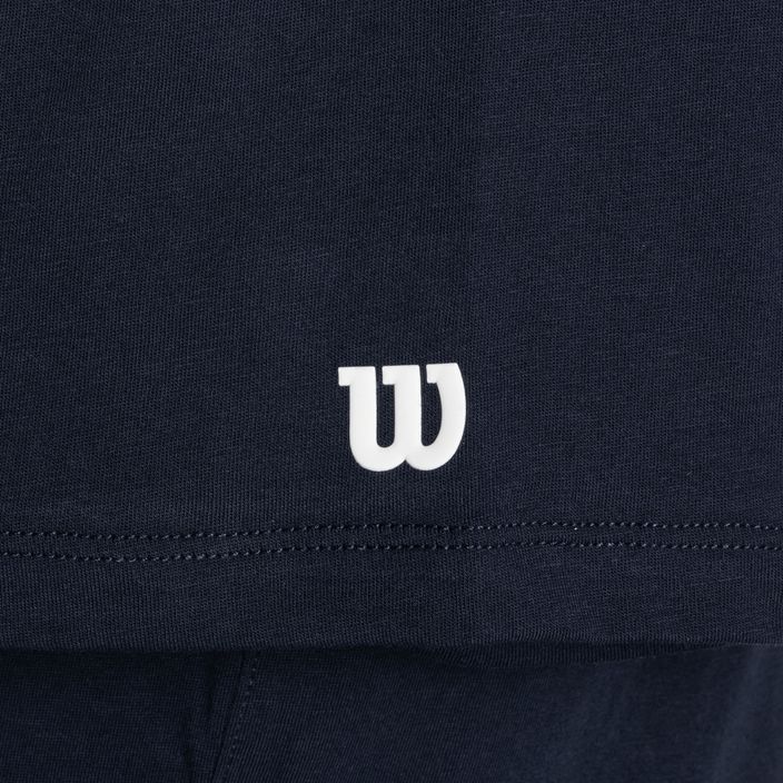 Men's tennis shirt Wilson Team Graphic classic navy 3