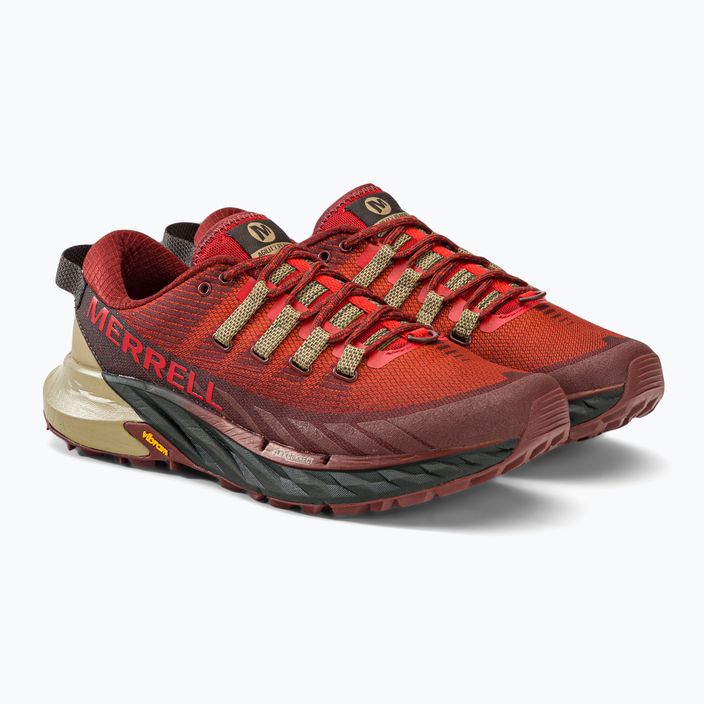 Merrell Agility Peak 4 red men's running shoes J066925 4