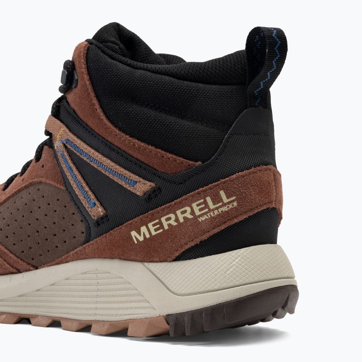 Men's Merrell Wildwood Sneaker Boot Mid WP hiking boots bracken 9