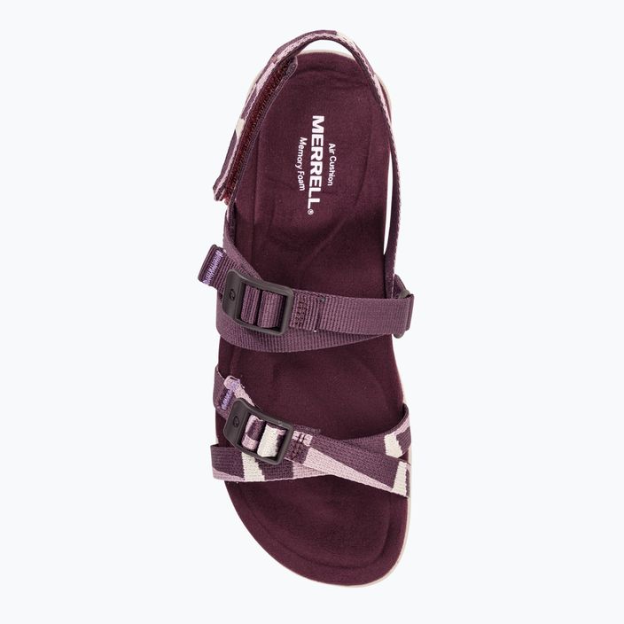 Women's Merrell District 3 Backstrap Web sandals burgundy 6