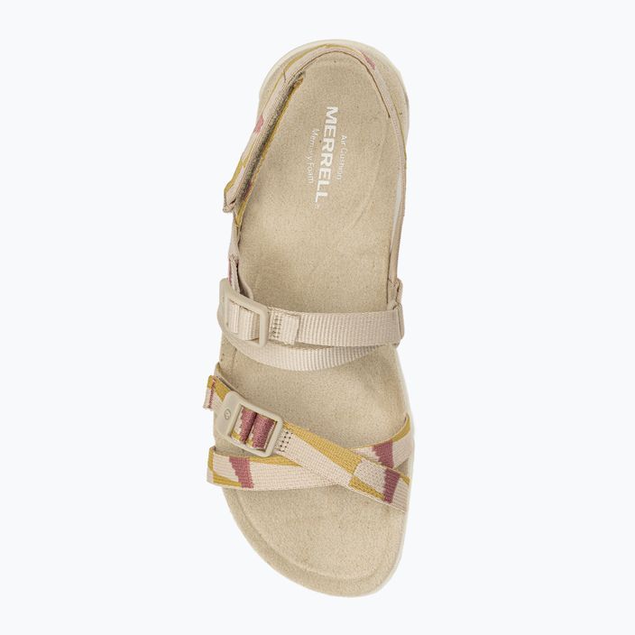 Women's Merrell District 3 Backstrap Web hiking sandals beige J005434 6