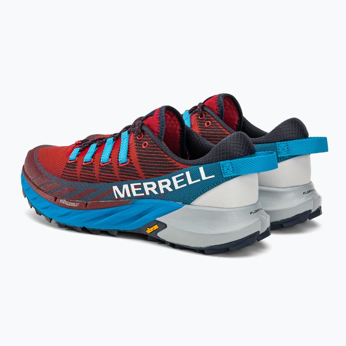 Men's Merrell Agility Peak 4 red-blue running shoes J067463 3