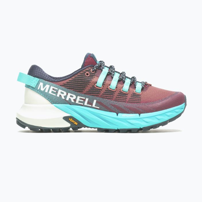 Merrell Agility Peak 4 women's running shoes burgundy-blue J067546 12